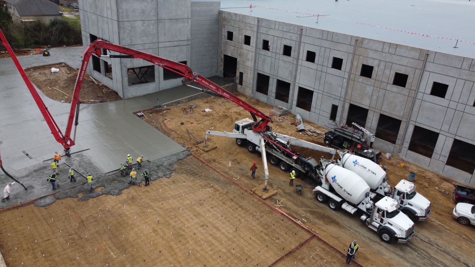 Lone Star Ready Mix concrete work