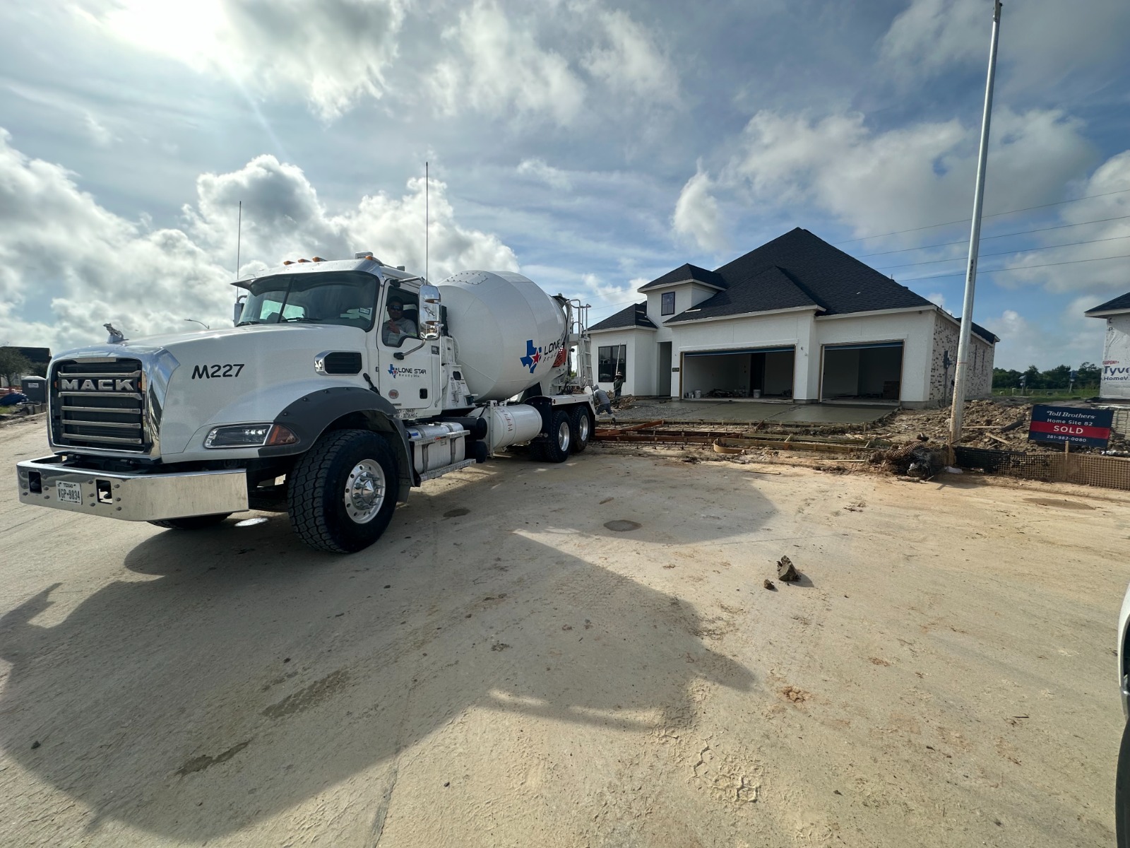 Lone Star Ready Mix concrete work