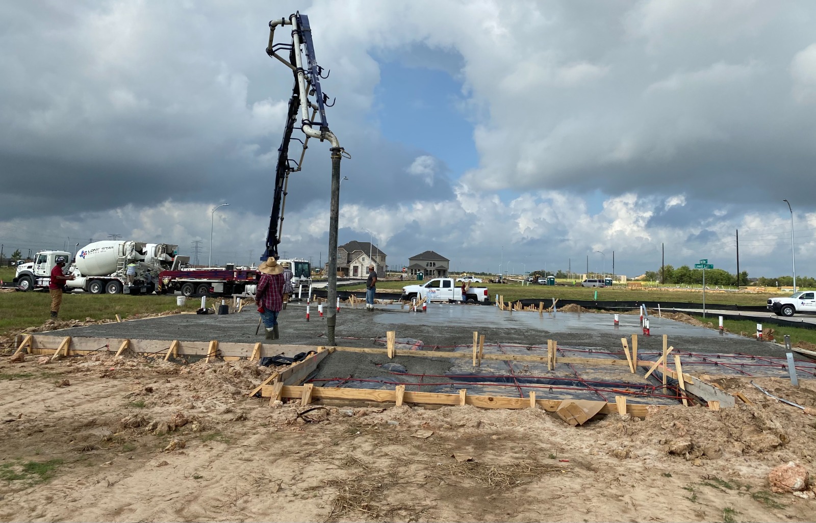 Lone Star Ready Mix concrete work