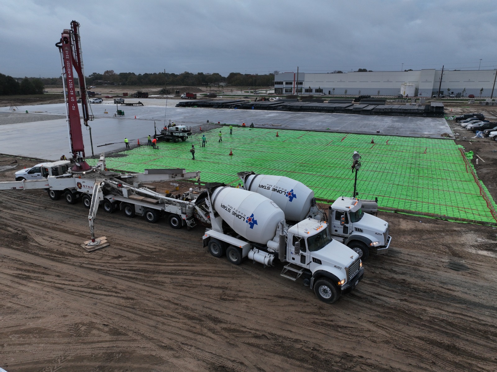 Lone Star Ready Mix concrete work